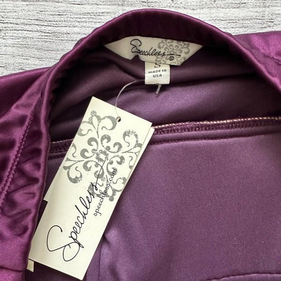 NEW! SPEECHLESS Juniors Dark Purple Sequin Formal Halter Dress Juniors Small NWT - Picture 7 of 8